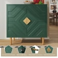 thumbnail image 2 of CBJCBJ 31.7" Modern Accent Sideboard Buffet Cabinet with 2 Doors & Shelves, Credenza for Living Room Storage, Green, 2 of 6