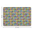 thumbnail image 5 of Diamond Checkerboard Checkered Flannel Non Slip Door Rugs,Washable Door Mats Indoor,Decorative Door Mats,Dirt-Resistant and Absorbent Doormat for Entrance,Bedroom,Kitchen,Bathroom,23.5"x16", 5 of 5