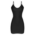 thumbnail image 4 of Aihuaihua Shapewear Dress For Under Dresses Women Tummy Control Adjustable Strap V Neck Full Seamless Shaper Black S, 4 of 4