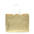 thumbnail image 3 of Pack of 05 Luxury Gift Bags, Gold Metallic Shiny Party Bags Reusable Tote Bags Non-Woven Material Laminated Gift Bags Christmas Wedding Birthday Party Supplies Foldable Bridesmaids Bags, 3 of 4