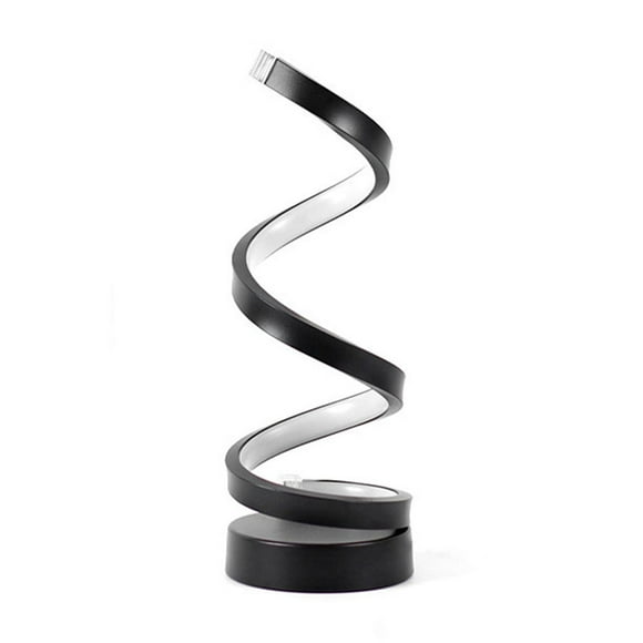 Modern Spiral Bedside Lamp,3 Colors Touch Control LED Table Lamp,Stepless Dimmable Nightstand Lamps for Bedroom Living Room & Office,Bedroom Modern Minimalist Dimmable Spiral Table Lamp