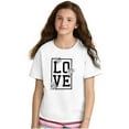 thumbnail image 5 of Love Pretty Floral Romantic Gym Yoga Girls Kids T Shirt Tees Teen Brisco Brands X, 5 of 6