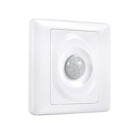 

Ruanlalo White Adjustable Infrared PIR Automatic Control Light Body Sensor Stair Switch White
