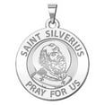 thumbnail image 2 of Picturesongold.Com Pope Saint Silverius Religious Medal Necklace Pendants Adult-2/3" 14K Yellow Gold, 2 of 4
