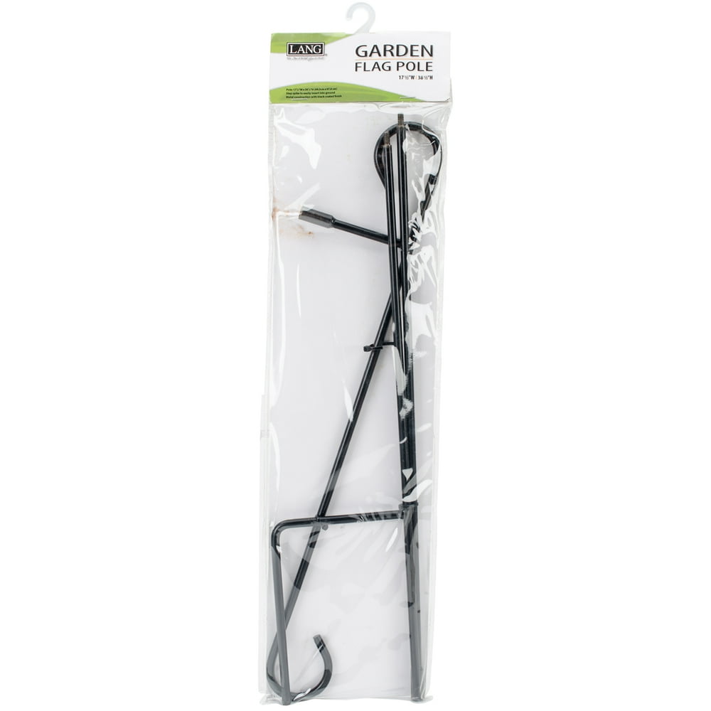 Mini Garden Flag Pole 42" Black