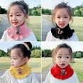 thumbnail image 4 of D-GROEE Winter Neck Warmer Thick Cartoon Giraffe Ruffle Knitted Neck Gaiter Circle Loop Scarves for Kids, 4 of 8