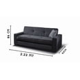 thumbnail image 2 of Sofá Cama M & E MUEBLES Confort Clean Gris Oxford Individual 3 Posiciones Con Cama Oculta, 2 of 5