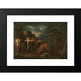 thumbnail image 2 of Salvator Rosa 24x18 Black Modern Framed Museum Art Print Titled - Pythagoras Emerging from the Underworld (1662), 2 of 5