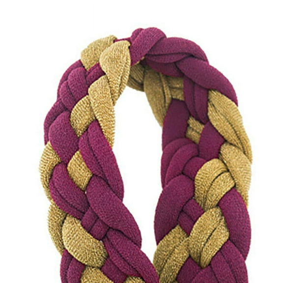 Pomchies Pom-Lanyard Identification Holder, Burgundy/Old Gold P49338