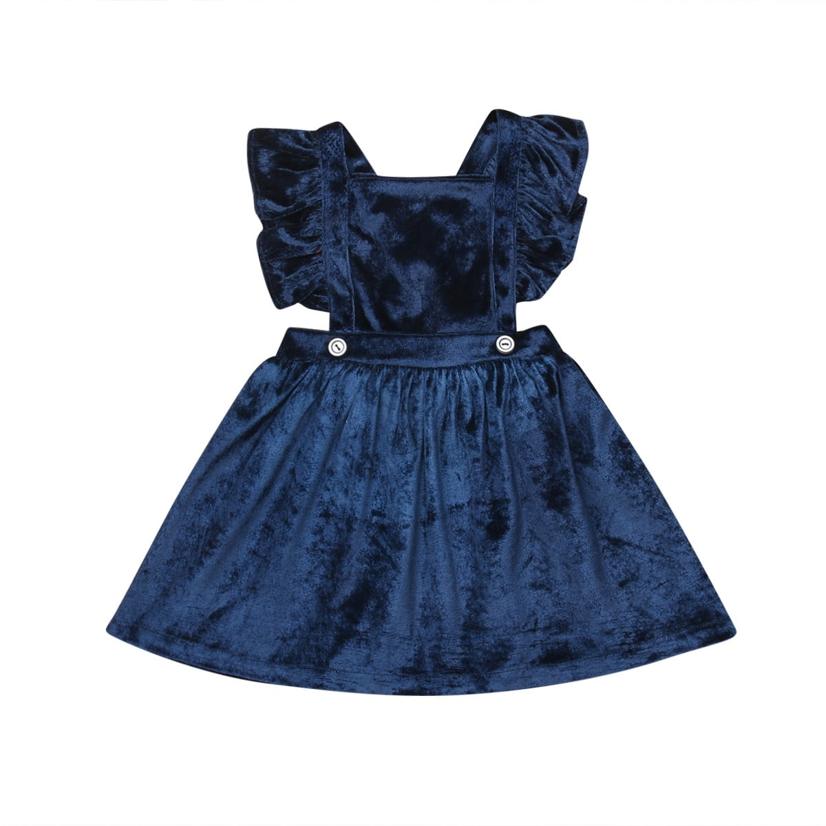 baby girl blue velvet dress