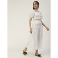 thumbnail image 3 of Moomaya Solid Summer 2 Pcs Skirt Top Set For Women, Viscose Rayon Coord Set, 3 of 8