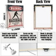 thumbnail image 6 of HFDF Baseball Canvas Wall Art, Artwork for Walls, Funny Sports Prts, Baseball Gifts Posters for Room Aesthetic, Wall Decor Patg for Gym Boys Room Bedroom Decor 12x18inch Framed, 6 of 6