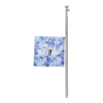 FONDOTIN 1Set Indoor Flag Pole with Metal Base for Stability