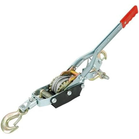 5 Ton Hand Puller Heavy Duty Winch Pull Hoist Come Along Cable Lever with 3 Hooks, Automotive Hoist Hand Winch Cable Puller Stretcher Lift