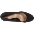 thumbnail image 4 of Jessica Simpson Cash Suede Fashion Slip On Rounded Toe Dress Wedge Pumps Shoes (Black, 10), 4 of 5
