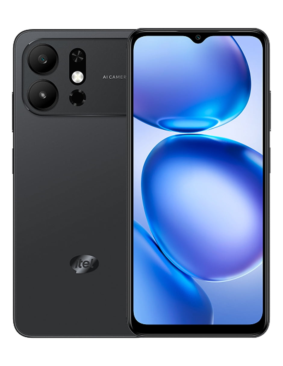 Smartphone ITEL A100Cs Negro 4G 128GB, 3GB RAM Desbloqueado