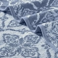 thumbnail image 4 of Modern Threads Amaris 6-Piece Adult Cotton Bath Towel Set, Amaris, Denim, 4 of 5