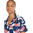 thumbnail image 3 of Way to Celebrate Women’s Americana Shorty Pajama Set, 2-Piece, Sizes XS to 3X, 3 of 4