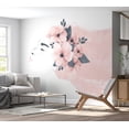 thumbnail image 4 of Abstract Wallpaper Wall Mural - Woman With Flowers, 4 of 5