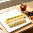thumbnail image 2 of Yhmxh Zipper Mesh Pouch, Rainbow Stripe Storage Pencil Pouches, Transparent Nylon Mesh Pen Pencil Case, Multipurpose Pencil Pouch for Office Supplies, Stationery, Cosmetics Travel Accessories, 2 of 7