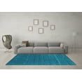 thumbnail image 3 of Ahgly Company Indoor Rectangle Abstract Turquoise Blue Contemporary Area Rugs, 5' x 7', 3 of 4