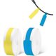 thumbnail image 1 of Tiras de etiquetas para cables NQ Amarillo + Azul 0,5' x 4,3' 130 etiquetas/rollo 2 rollos, 1 of 4