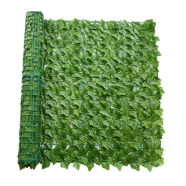 Pantalla de valla de privacidad artificial Faux Hedges (hojas de uva impresas en color)