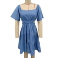 thumbnail image 2 of Vestido Corto Campana Fruncido NikouMX de Mujer con Volantes dobladillo Elegante, 2 of 3