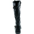 thumbnail image 4 of Forever Link Women's Knee High Buckle Riding Boots, 1.5" Heel, Black, 7, 4 of 7