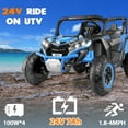 thumbnail image 6 of Funcid 24V Ride on Car for Kids, 2WD/4WD Switchable Ride on Car with Remote Control, 2 Seater Ride on Toys, UTV, Bluetooth, Music, LED Lights, Storage Space, 6 of 9