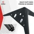 thumbnail image 3 of 5 Inch / 12cm Metal Furniture Legs, Set of 4 TCHOSUZ Heavy Duty Modern Diamond Triangle Table Desk Chair Sofa Legs Couch Feet With Screws For DIY Cabinet Cupboard TV Bench Stand 4 Pieces Black, 3 of 6
