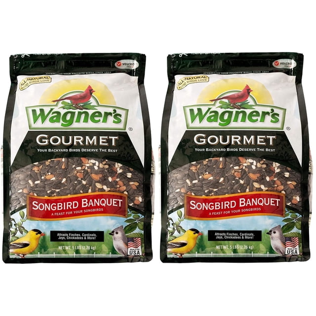 Alimento para aves silvestres Wagner's Songbird Banquet 4,5 kg, paquete de 2