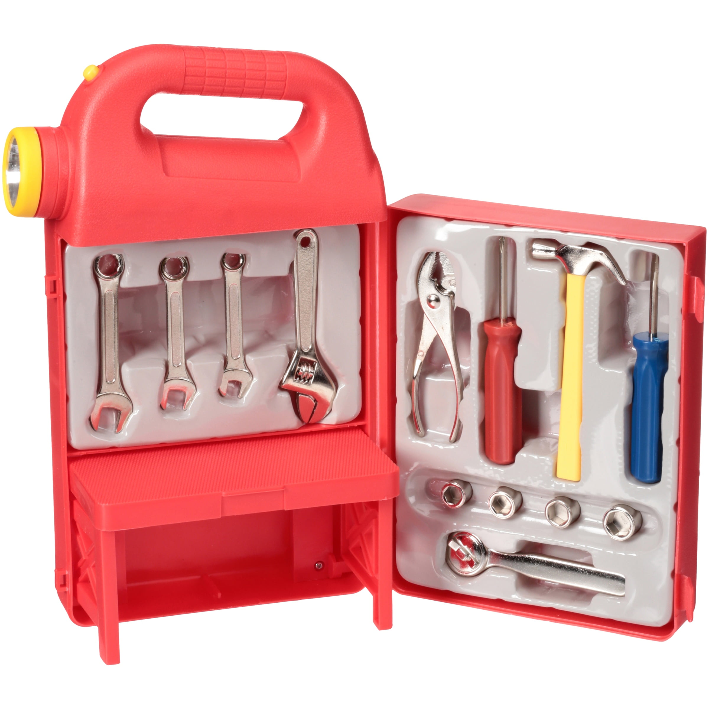 Mighty Wheels® LiteUp Tool Box with Die Cast Tools 13 pc Box