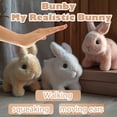 thumbnail image 2 of Guvpev Bunby - My Realistic Bunny Toys, Interactive Realistic Rabbit Toys That Moves, Jumping, Twitching & Shaking Ears, Easter Bunny Stuffed Animal, Easter Decorations Bunny Dolls, Unique Gifts, 2 of 7
