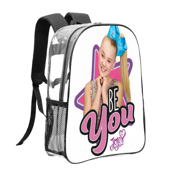 Clear Backpack for JoJo Siwa Heavy Duty for School Work Men Women Transparent backpack Bookbag Stadium Approved See Through Backpack