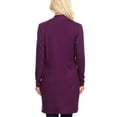 thumbnail image 4 of Women's Long Sleeves Relexed Fit Open Front Side Pockets Solid Cardigan, 4 of 4