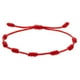 thumbnail image 1 of Pulsera de cordón rojo, pulsera de 7 nudos rojos, pulsera de nudos ajustable, pulsera de nudos diseñada para precisión, 1 of 9