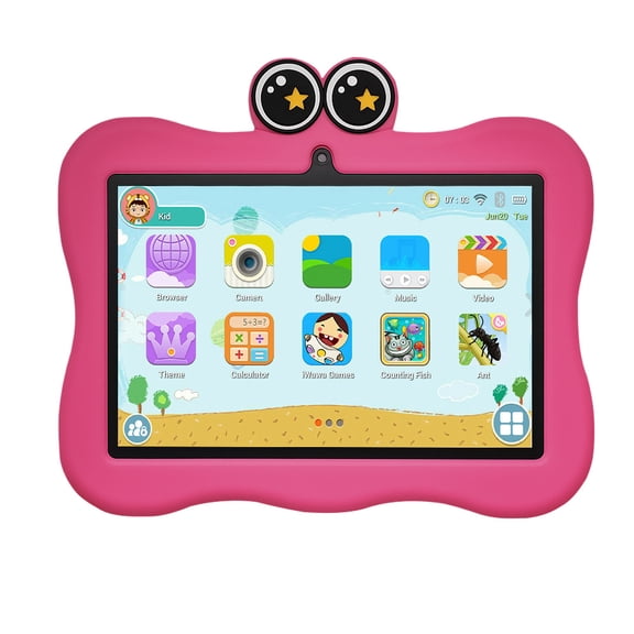 Kids Tablet 7 inch, Android 12 , 3GB RAM 64GB ROM, 128GB Expansion, HD Display, Wifi, Children Tablet with Parent Control