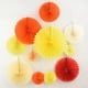thumbnail image 5 of 5 piezas de 10/15/20/25 cm, abanico de papel, linterna redonda con forma de molinillo para bodas, festivales, fiestas, decoración de flores colgantes, suministros para manualidades de cumpleaños DIY 8, 5 of 5
