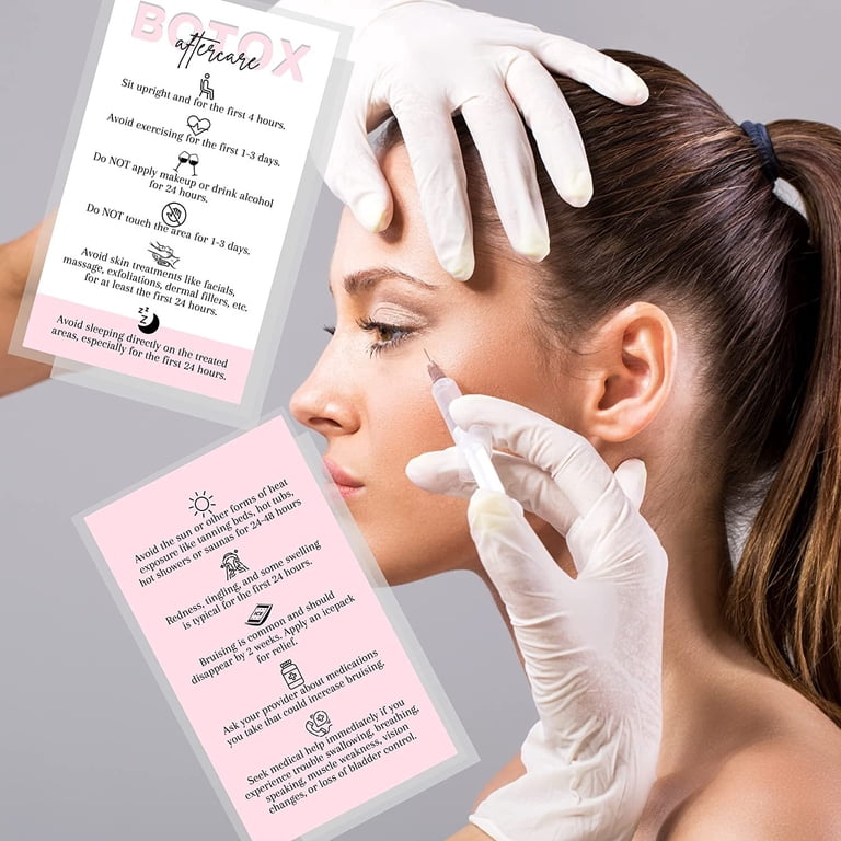 Botox Aftercare Card Template Beauty Business Card, Botox Instructions