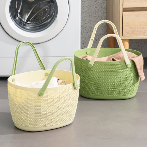XWSHYW Almacenamiento de Ropa y Armarios. Cesta de Almacenamiento Multitas Portátil: Ideal para Lavar La Ropa, El Baño, Los Artículos de Natación, Las Compras de Comestibles, Drenaje Rápido