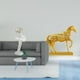 thumbnail image 2 of Figura moderna de una bailarina y un caballo, escultura artística de resina, estatua de animal creativa para dormitorio, oficina, chimenea, entrada, d, 2 of 8