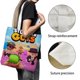 thumbnail image 3 of Stumble Guys Bolso de tela con estampado de lienzo para mujer, bolsa de compras reutilizable y estética, con cremallera interior, regalo para mujer,38*45cm., 3 of 6
