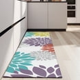 thumbnail image 4 of Yellow Floral and Petal Pattern Kitchen Rug Mat,Kitchen Runner Rugs Non Skid Washable,Decorative Kitchen Floor Mats for Kitchen,Sink,Laundry,17"X47", 4 of 5
