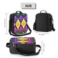 thumbnail image 2 of Bingfone Mardi Gras4 Reusable Insulated Lunch Bag Cooler for Work School Picnic or Travel, 2 of 9