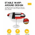 thumbnail image 2 of nqOlkjepod Red Black Round Tablecloth, Fitted Table Cover with Elastic for 36"-44" Round Tables, Abstract Geometric Grey White Middle Century Table Cloth Outdoor Dinning Party Waterproof Tablecloths, 2 of 6