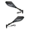 thumbnail image 3 of Motorcycle Side Mirror With Turn Signal, Motorbike Rearview Mirror Universal Weatherproof Left Right  For Modification Carbon Fiber Style, 3 of 8