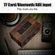 thumbnail image 5 of Altavoz Bluetooth subwoofer NikouMX de Madera con Radio FM y reloj de música Grano Marrón, 5 of 8