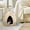 Tan, variant on Petmaker Igloo Pet Cat Bed, Pink