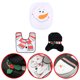 thumbnail image 1 of Juego de 3 fundas para asiento de inodoro, decoración navideña reutilizable para interiores (muñeco de nieve), 1 of 7